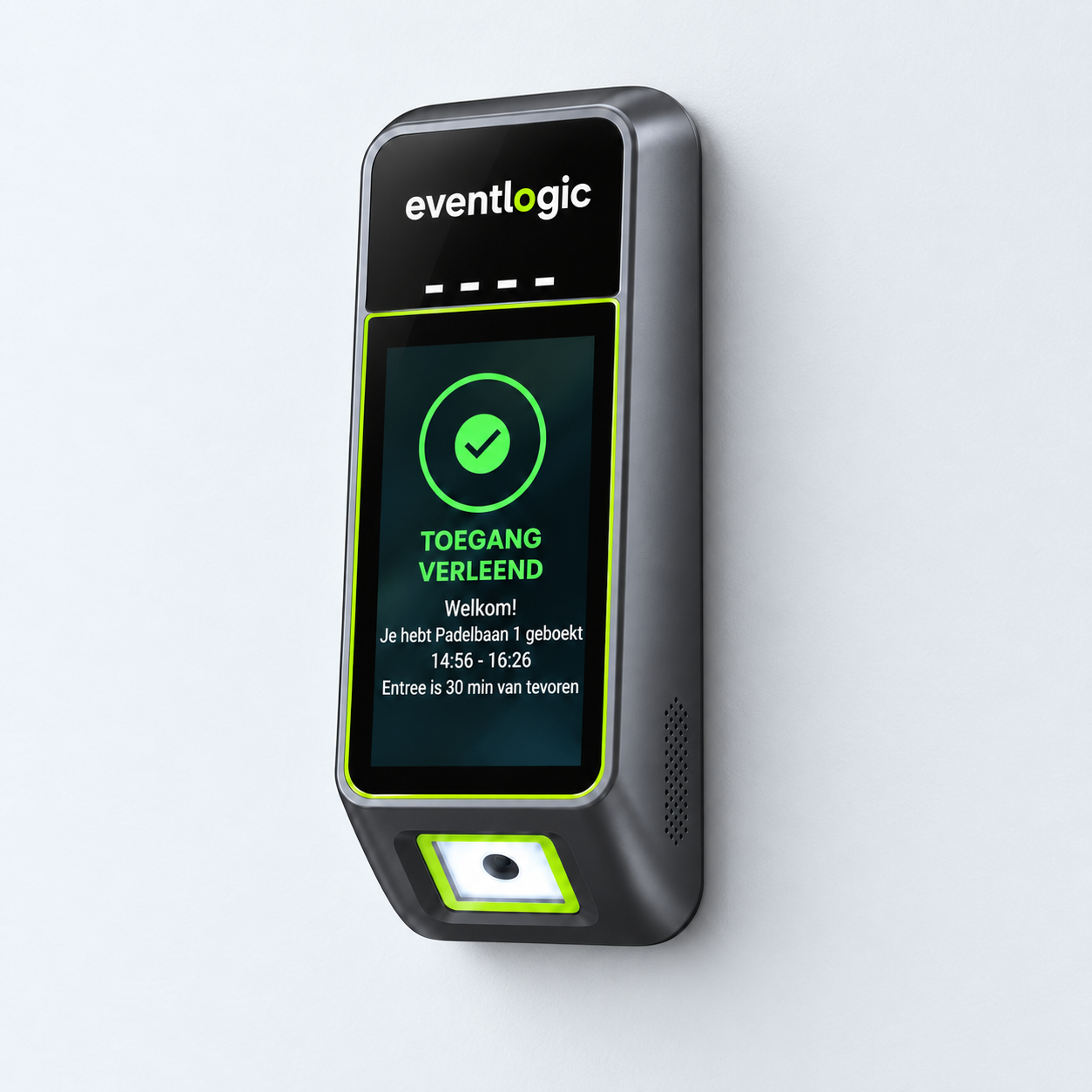 SmartClub Entry indoor wall version with display and QR reader