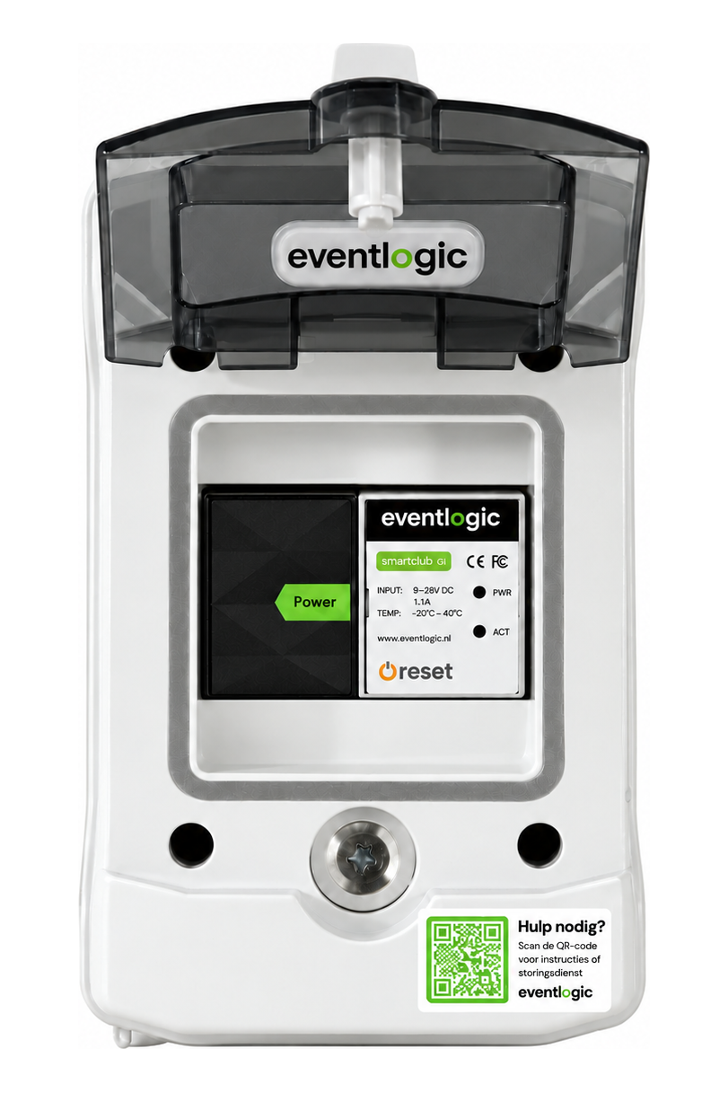Opened installation cabinet of the Access integration starter package showing the SmartClub G1